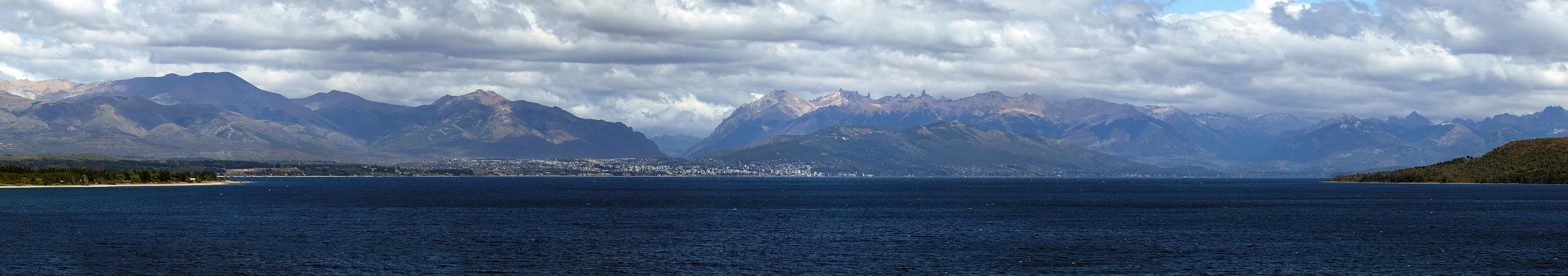 Nahuel Huapi Lake with Bariloche and the Andes beyond
